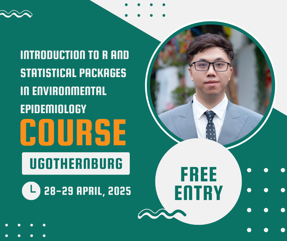 Poster for Introduction to R and statistical packages in environmental epidemiology